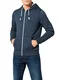 Tommy Jeans Herren Original Zipthru Lang - Regulär Regular Fit Kapuzenpullover Blau (BLACK IRIS-PT 002) M