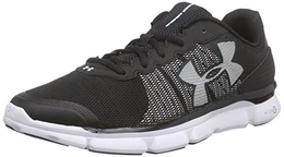 UA Micro G Speed Swift Herren Laufschuhe, schwarz blk/wht/wht 1, Gr. 44 EU9 UK