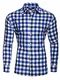 Kayhan Herren Hemd, DOPPELFARBIG Blau S