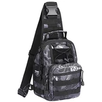 G4Free Tactical Sling Rucksack Militär Schultertasche EDC Brusttasche für Outdoor Sport Camping Wandern Blau
