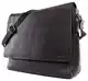 LEABAGS Oxford Umhängetasche Leder Laptoptasche 15 Zoll aus echtem Büffel-Leder im Vintage Look, (LxBxH): ca. 38x10x31 cm - OnyxSchwarz