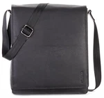 LEABAGS London Leder-Umhängetasche Laptoptasche Messenger Bag Schwarz