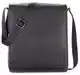LEABAGS London Leder-Umhängetasche I Laptoptasche bis 13 Zoll I Messenger Bag aus echtem Büffel-Leder im Vintage Look I Schultertasche I Arbeitstasche I 26x8x31cm (Onyxblack)