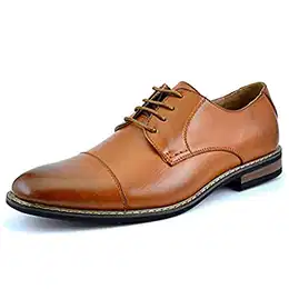 Herren Derby Schnürhalbschuhe Klassischer Business Anzugschuhe BRAUN Prince-6 Talla 41EU/8US
