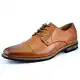 Bruno Marc Herren Derby Schnürhalbschuhe Klassischer Business Anzugschuhe BRAUN Prince-6 Talla 41EU/8US