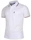 BCPOLO Herren Poloshirt Dir-Fit Solid Poloshirt Athletic Short Sleeve Diverse Polo - Weiß - Groß