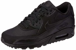 Air Max 90 537384, Herren Sportschuhe, Schwarz (Black/Black/Black/Black), 38.5 EU
