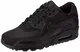 Nike Air Max 90 537384, Herren Sportschuhe, Schwarz (Black/Black/Black/Black), 38.5 EU