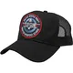 US Navy Top Gun Patch Snapback Trucker Mesh Cap - Schwarz - Einheitsgröße