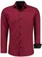 Jeel Herren-Hemd Langarm - Slim-Fit - Business Freizeit Hochzeit - Bügelleicht - Bordo M