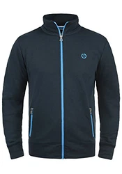 !Solid BennTrack Herren Sweatjacke Cardigan Ohne Kapuze Mit Reißverschluss Stehkragen Insignia Blue