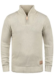 !Solid Herren Winter Pullover Troyer Petro Oyster Grey