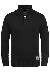 !Solid Herren Winter Pullover Troyer Petro Schwarz (9000)
