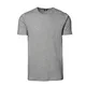 ID Unisex Interlock T-Shirt mit Rundhalsausschnitt, kurzärmlig (Medium) (Grau meliert)