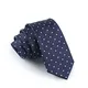 Elviros schmale Herren Satin Krawatte mit feinen Punkten für Business und Alltag 6cm