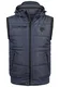 Blend Boreto Weste Steppweste Outdoor Weste Mit Kapuze Und Stehkragen, Größe:S, Farbe:Navy (70230)