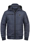 Blend Boris Herren Winterjacke Steppjacke mit Kapuze und Stehkragen (74655) Navy