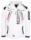 Geographical Norway Techno Softshelljacke Herren Kapuze abnehmbar, Weiß, M