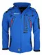 Geographical Norway Techno Softshelljacke Herren Kapuze abnehmbar, Blau, M