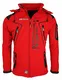 Geographical Norway Techno Softshelljacke Herren Kapuze abnehmbar, Rot, M