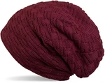 styleBREAKER Feinstrick Beanie Mütze Unisex (04024058) Bordeaux-Violett (04024058)