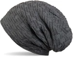 styleBREAKER Feinstrick Beanie Mütze Unisex (04024058) Dunkelgrau (04024058)