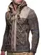 Leif Nelson Herren Strickjacke mit Kapuze Jacke Pullover Hoodie Sweatjacke Kapuzenpullover Pulli LN20525; M, Braun