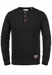 !Solid Terrance Herren Strickpullover Black