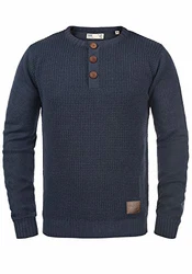 !Solid Terrance Herren Strickpullover Insignia Blue Melange (8991)
