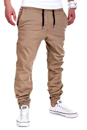 MT Styles Harem Jogger Chino-Hose C-60 [Beige, W32]