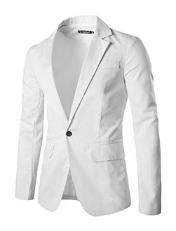 uxcell Herren Slim Fit Reverskragen EIN-Knopf Blazer Sakko uxcell Herren Slim Fit Reverskragen EIN-Knopf Blazer Sakko