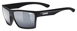 Unisex – Erwachsene, lgl 29 Sonnenbrille, black mat/silver, one size