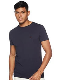 Herren CORE STRETCH SLIM CNECK TEE T-Shirt, Blau (Navy Blazer 416), Medium