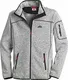 Stubai - Strick Fleecejacke Herren/Strickjacke mit Fleece Innenseite für Outdooraktivität, Strick Fleece Jacke mit Stehkragen und Reißverschluss (Farbe: Grau, Größe: M - 3XL)