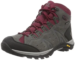 Mount Bona High Unisex Erwachsene Trekking- & Wanderstiefel, Grau/ Bordeaux, 40 EU