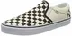 Vans Herren Asher Sneaker, Weiß Checkers Black Natural, 43 EU