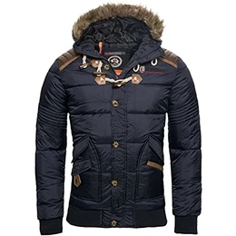 Herren Winter Jacke Steppjacke Parka Belphegor Winterjacke inkl. Norway Halstuch