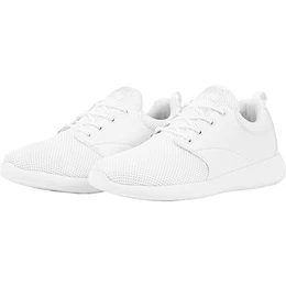 Damen und Herren Light Runner Shoe, Low-Top Sneaker für Damen und Herren, Sportschuhe mit Schnürung, Weiß, Größe 40