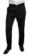 NGB Herren Anzughose Hose mit Bügelfalte - Regular Fit untersetzte Größe - Schwarz 32