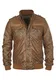 Indicode Keegan Herren Lederjacke Bikerjacke Kunstleder Mit Stehkragen Und Fütterung, Größe:M, Farbe:Brown (021)