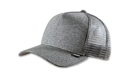 - Cut & Sew (Grey Heather) - High Fitted Trucker Cap