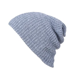 UEETEK Herren Winter Beanie Mütze Skull Cap Snowboard Winter warme Strickmütze (hellgrau)