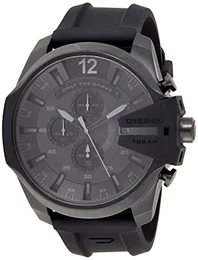 Herrenuhr Chief Series, QuarzChronographenwerk, 51mm schwarzes Edelstahlgehäuse mit Edelstahlarmband, DZ4378