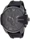 Diesel Herrenuhr Diesel Chief Series, QuarzChronographenwerk, 51mm schwarzes Edelstahlgehäuse mit Edelstahlarmband, DZ4378