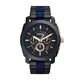 Fossil Herren Chronograph Quarz Uhr mit Edelstahl Armband FS5164