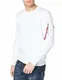 ALPHA INDUSTRIES Herren X-Fit Sweat Sweatshirt, White, M Regular