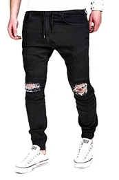 MT Styles Jogg-Jeans Biker RJ-2082 [Schwarz, W32]