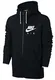 NIKE AW77 FLC FZ HDY-Air HRTG - Herren-Sweatshirt M schwarz/weiß