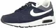 Nike Herren Air Max Ivo Laufschuhe, Negro / Blanco (Obsidian / White), 43 EU