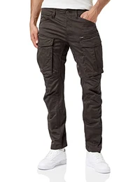 Herren Hose Rovic Zip 3D Straight Tapered, Grau (Raven), 32W / 32L